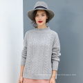 Pull en tricot de soie de haute qualité